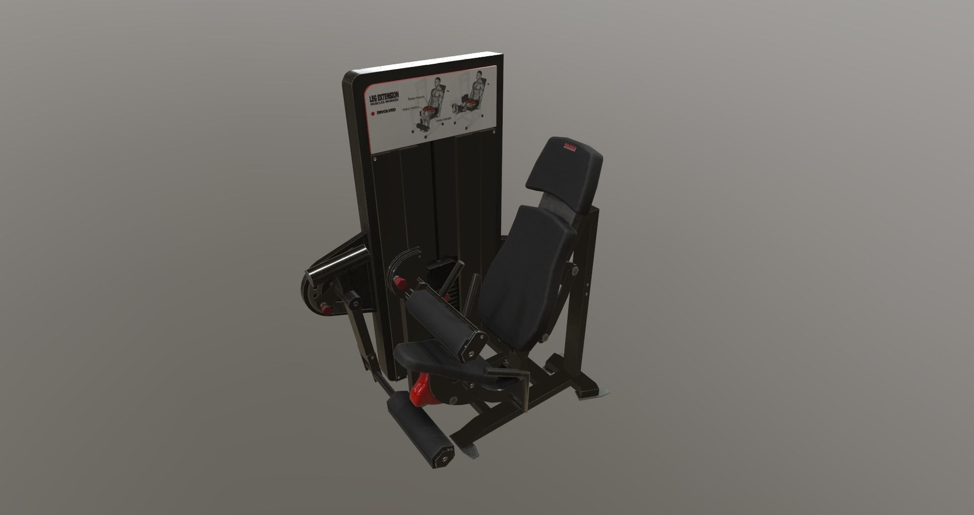 Low-Poly Fitness-Gym Pack Low-poly 3D model_36