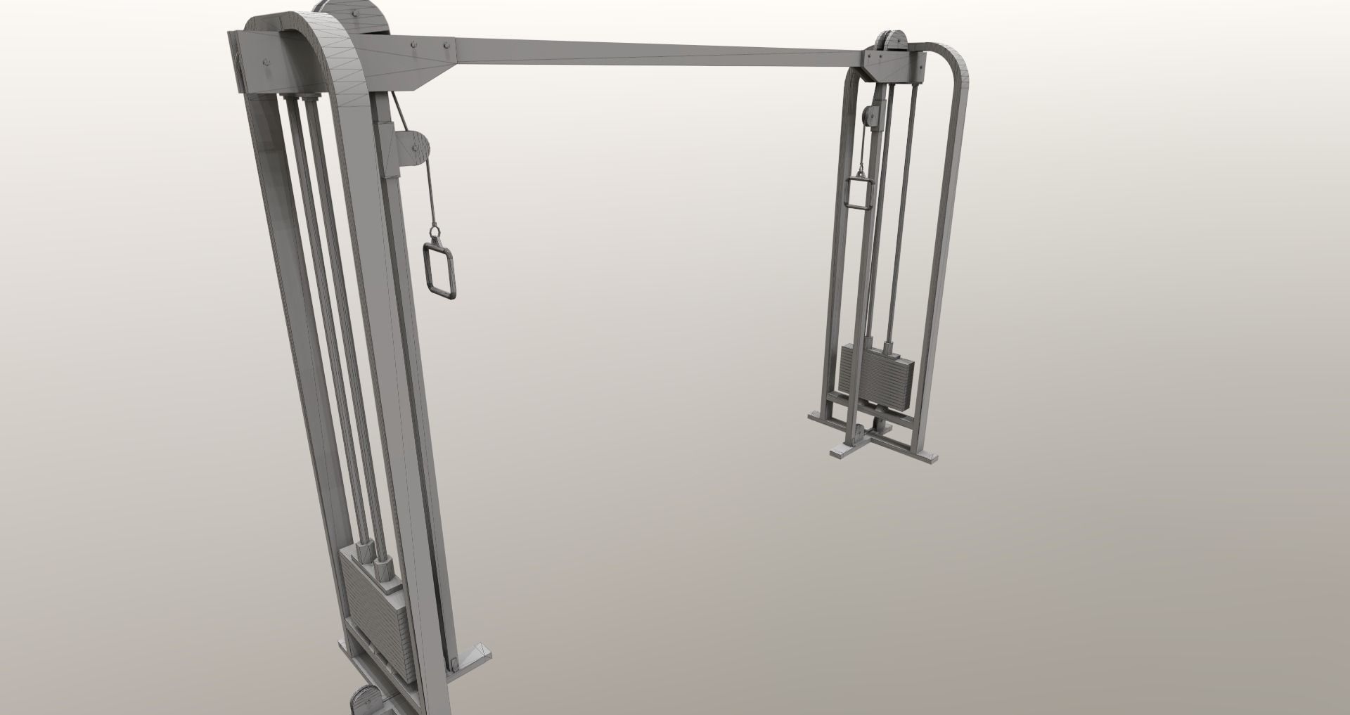 Low-Poly Fitness-Gym Pack Low-poly 3D model_13