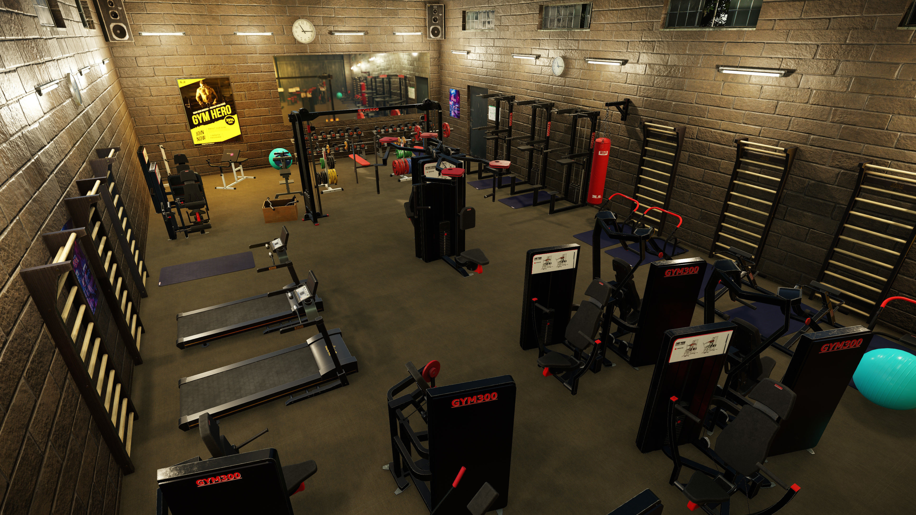 Low-Poly Fitness-Gym Pack Low-poly 3D model_1