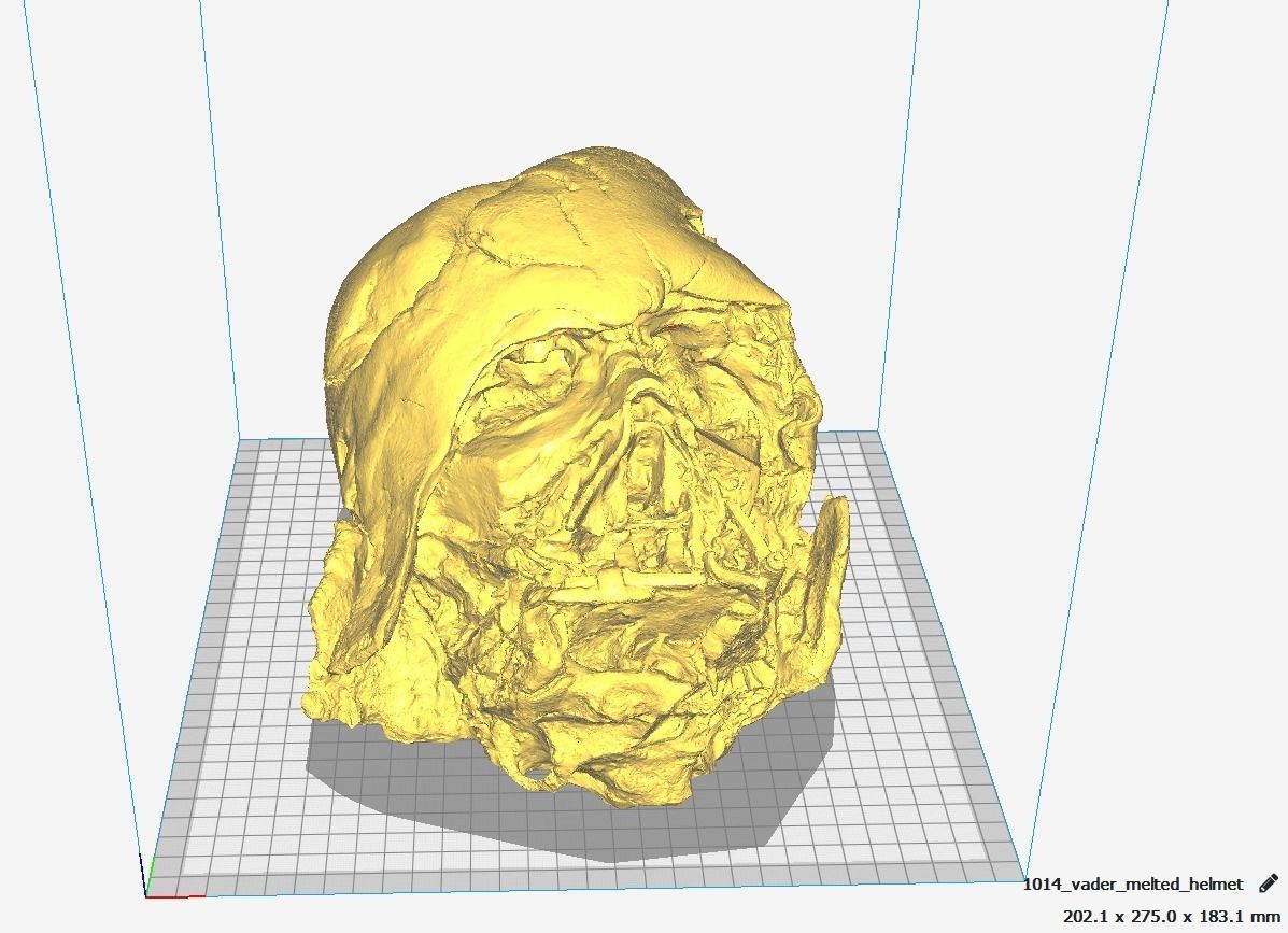 Melted Darth Vader Helmet - Star Wars Skull 3D Print model  3D print model_13