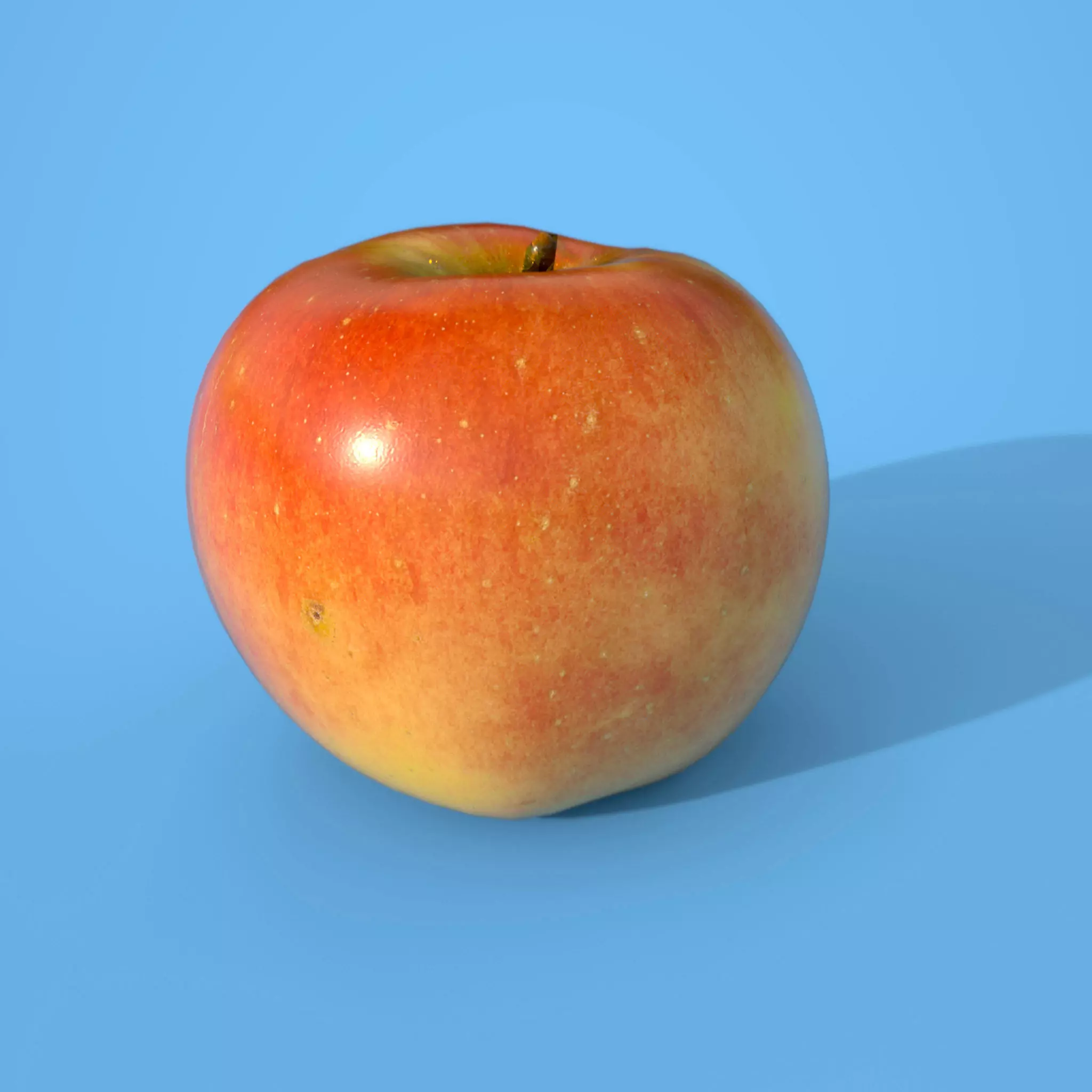 Apple Low-poly 3D model_0