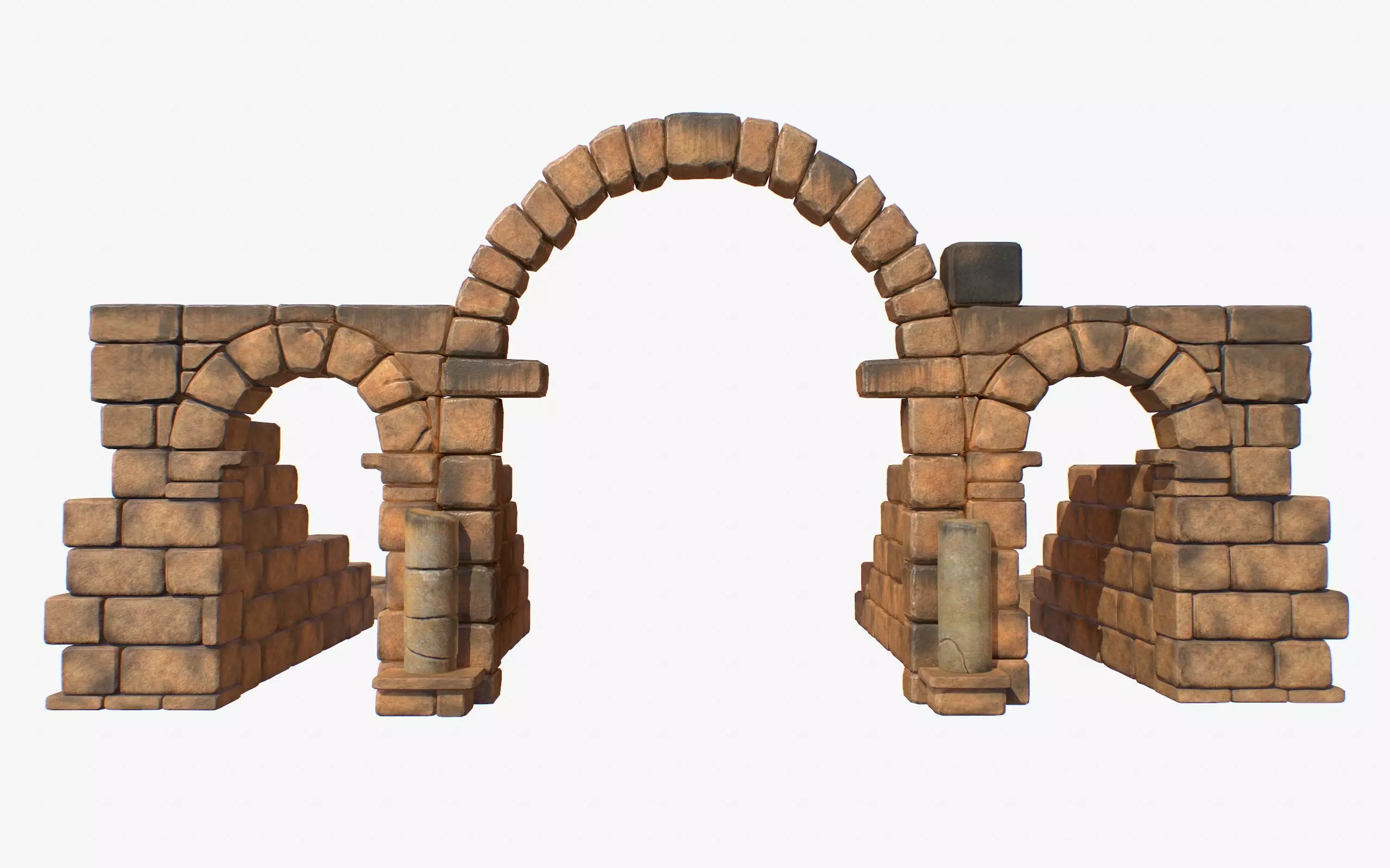 Roman Volubilis Low-poly 3D model