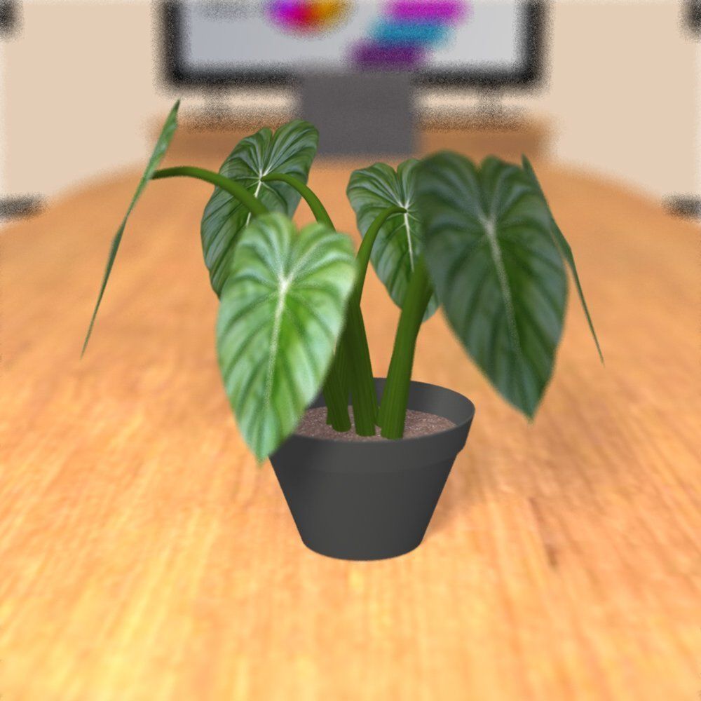 Plants Set 1 group of potted 3D model_9