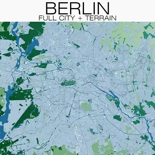Berlin with Terrain