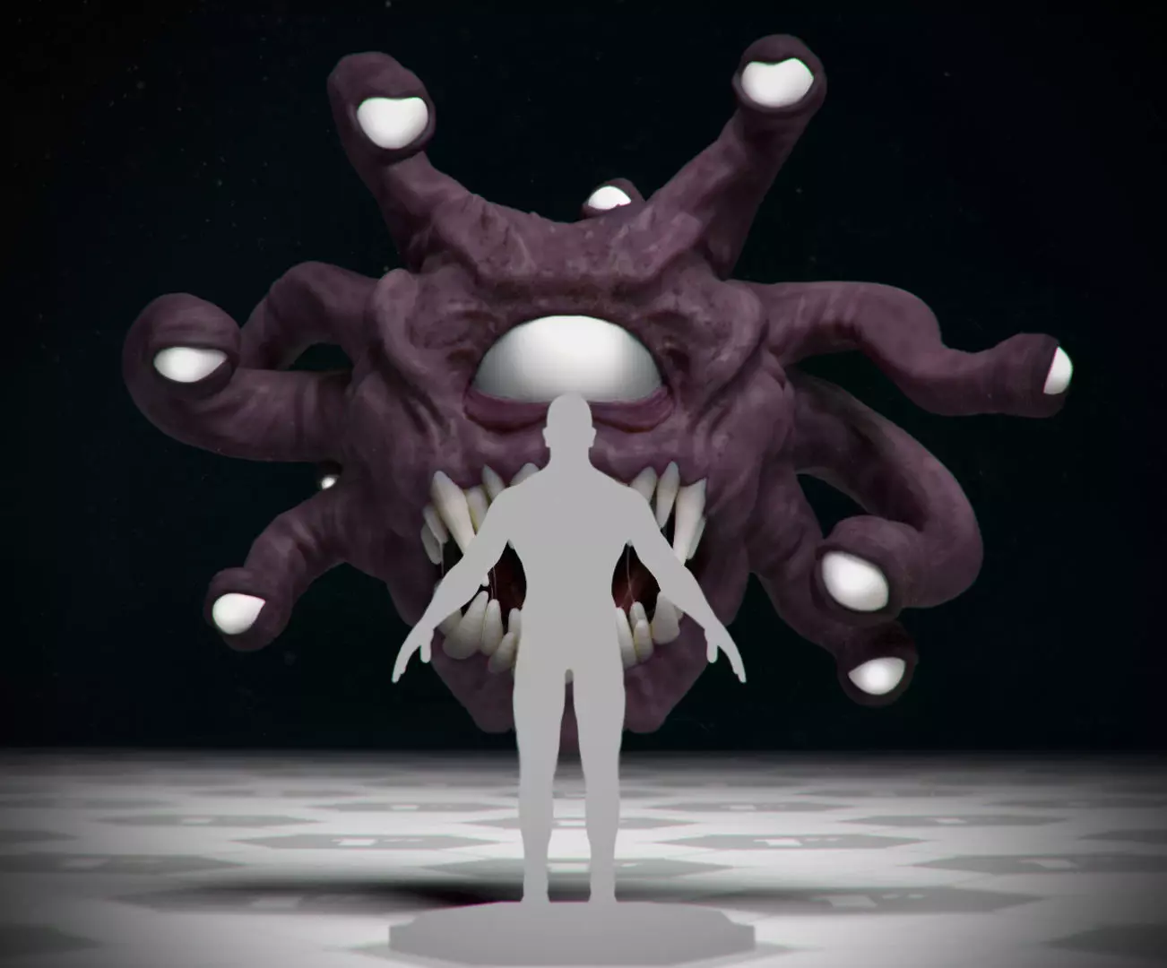 Beholder - DnD Monster - Single Pose 3D print model_0