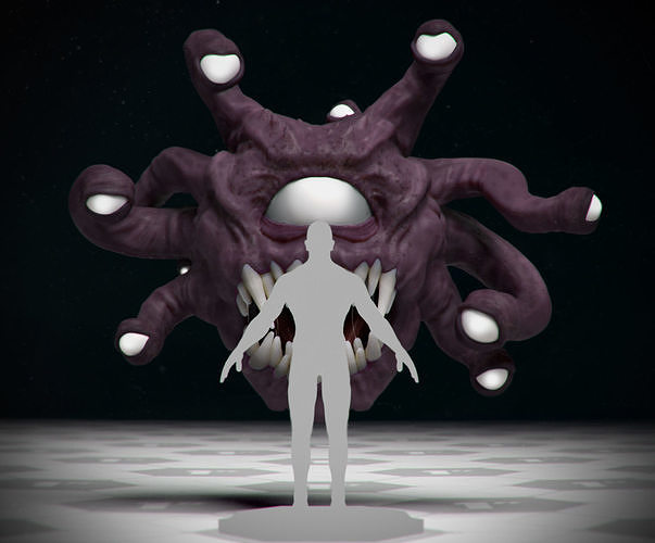 Beholder - DnD Monster - Single Pose 3D print model