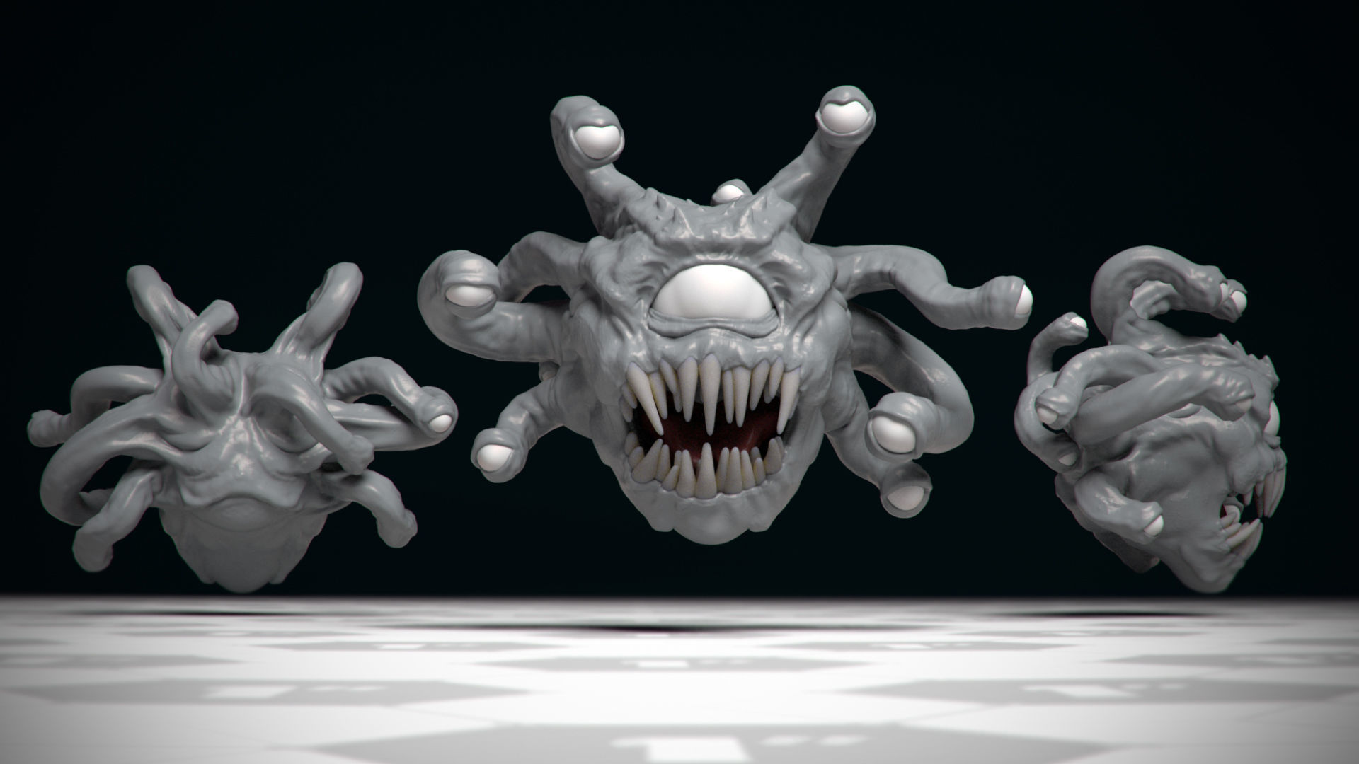Beholder - DnD Monster - Single Pose 3D print model_1