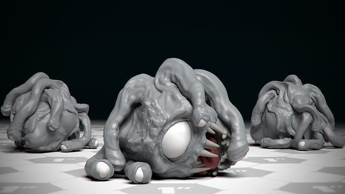 Dead Beholder - DnD Monster - 1 Pose 3D print model