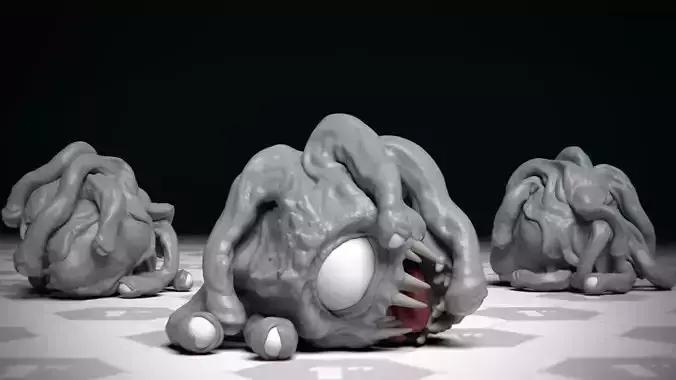 Dead Beholder - DnD Monster - 1 Pose 3D print model