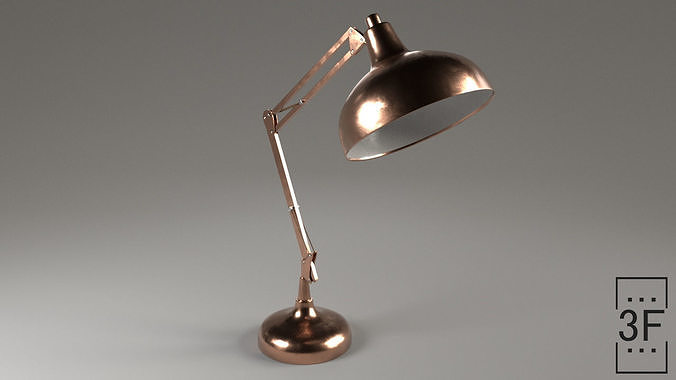Desk Lamp Low-poly 3D model