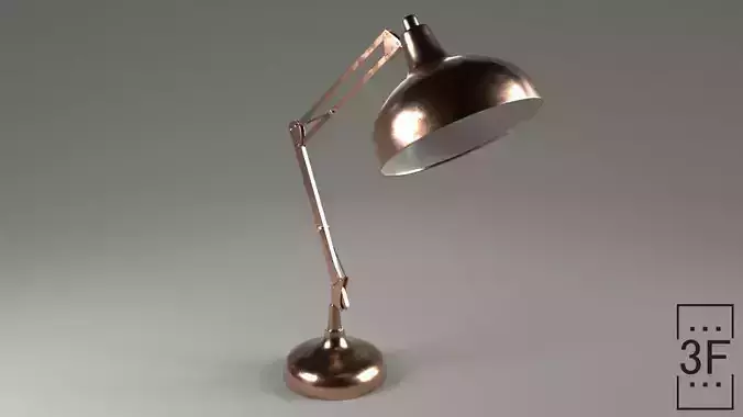Desk Lamp Low-poly 3D model