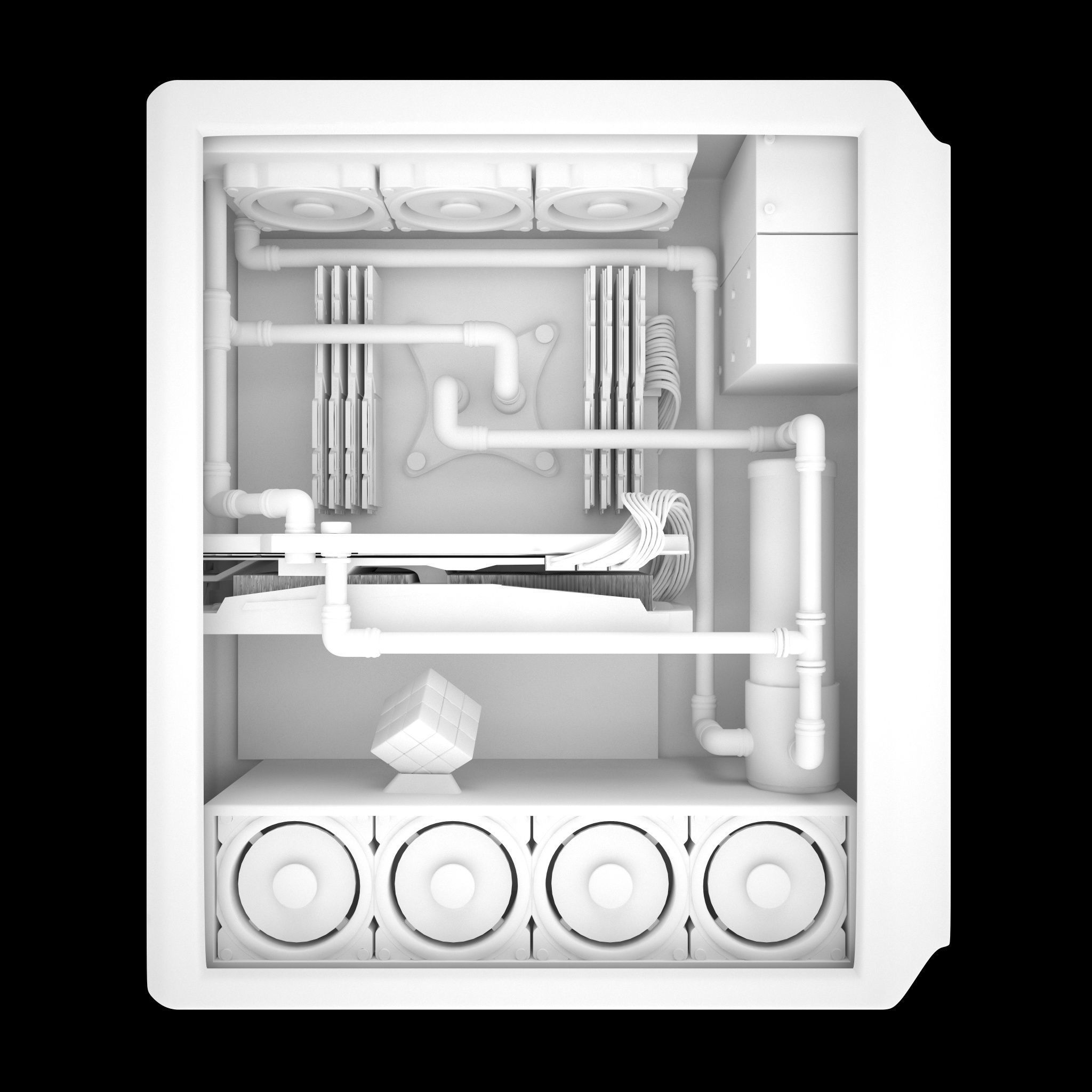 Power PC  3D model_1