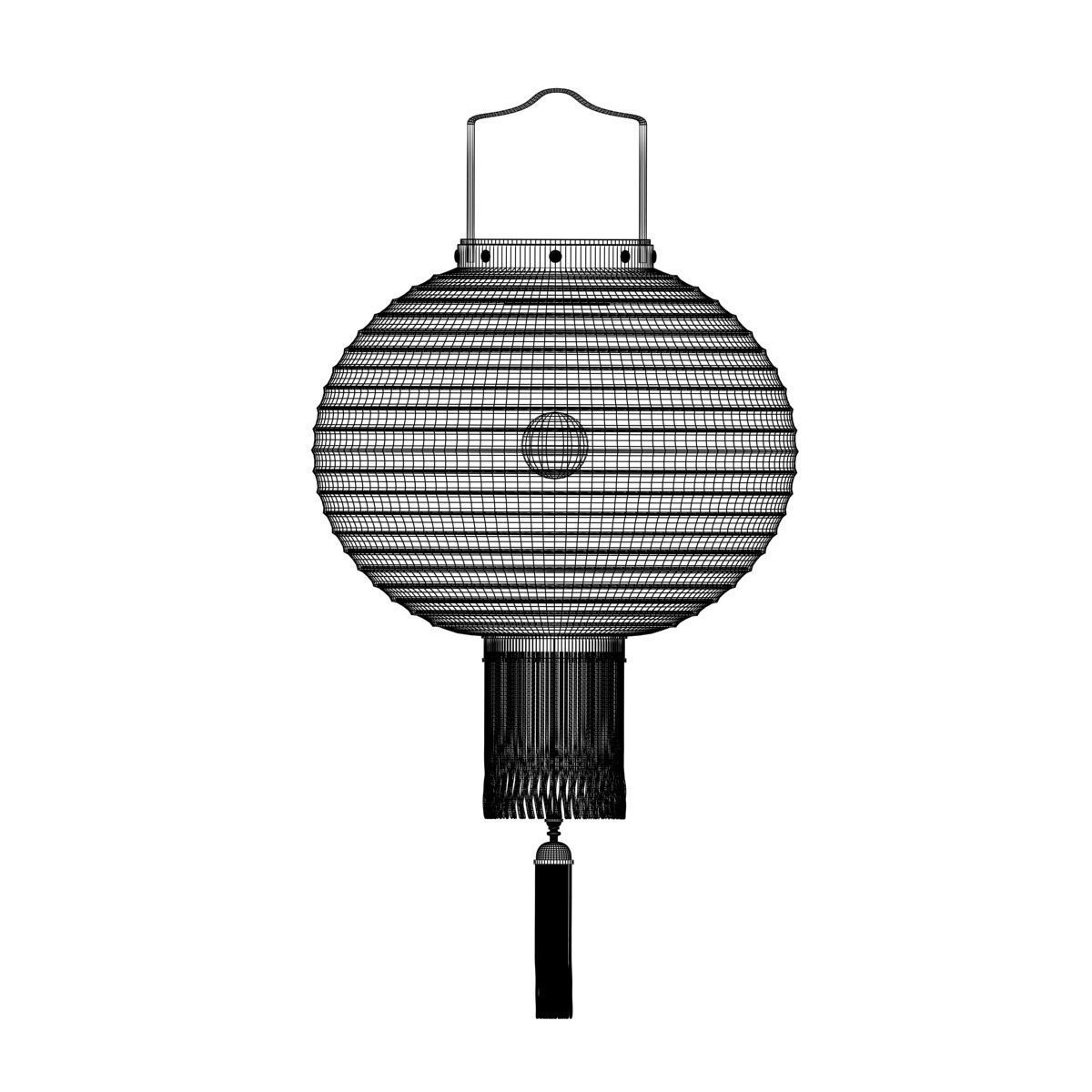 Chinese Red Lantern 3D model_5