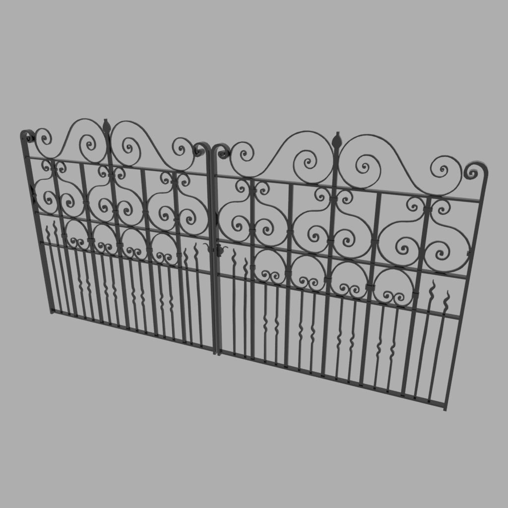 Metal Gate 3D model_2