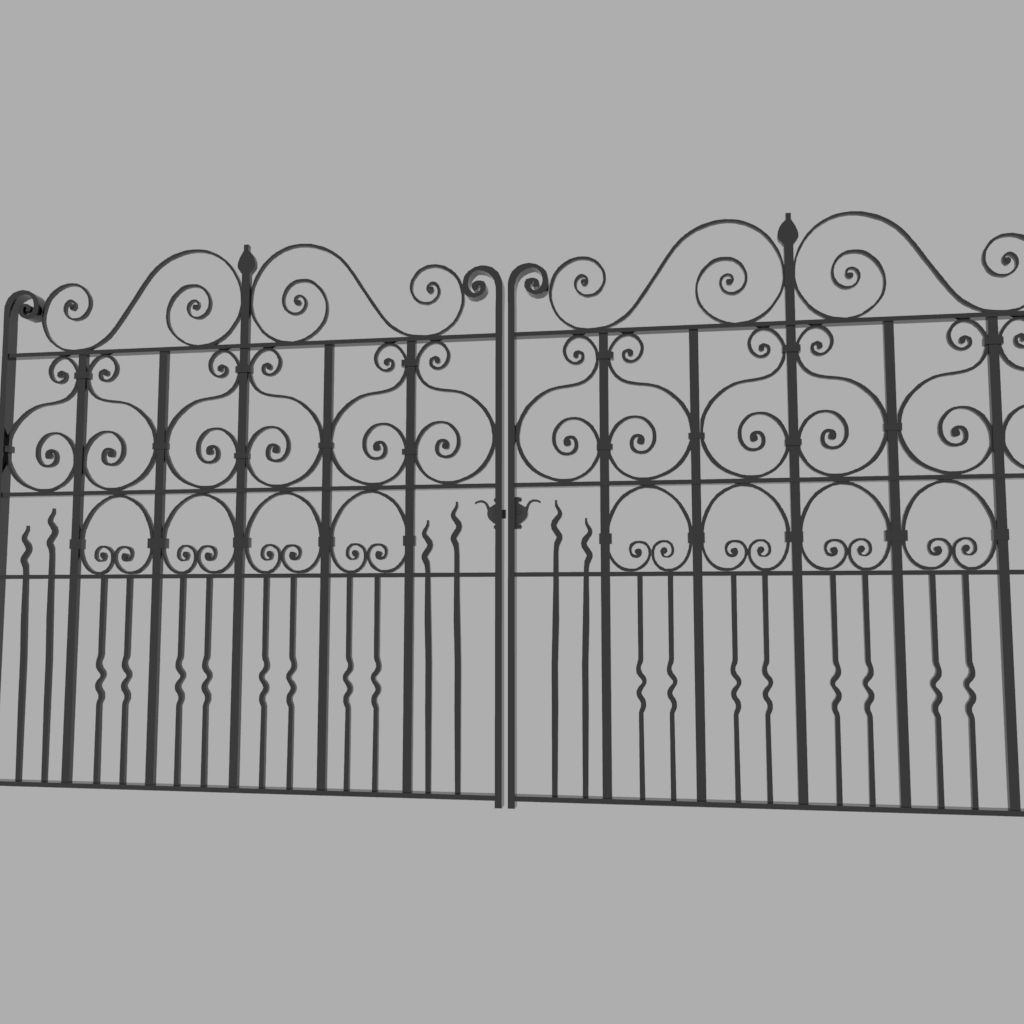 Metal Gate 3D model_4
