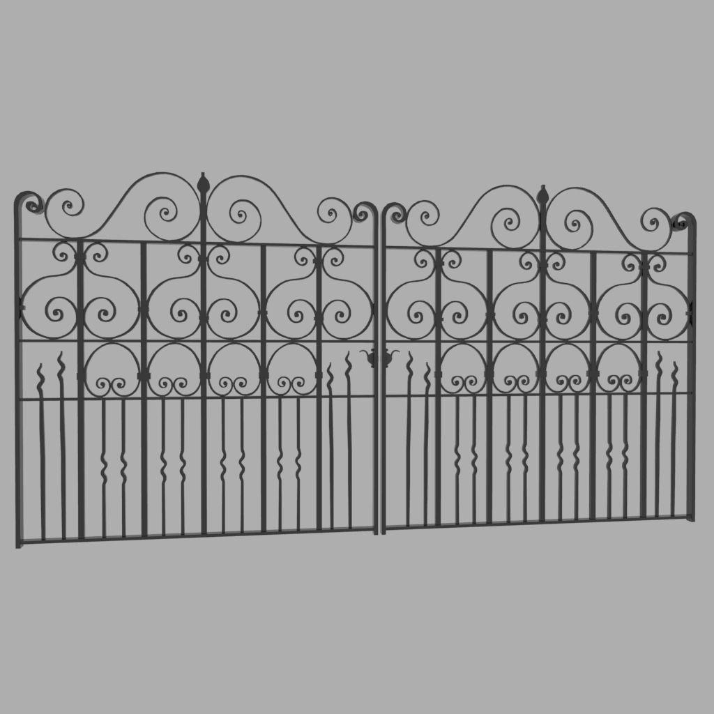 Metal Gate 3D model_1