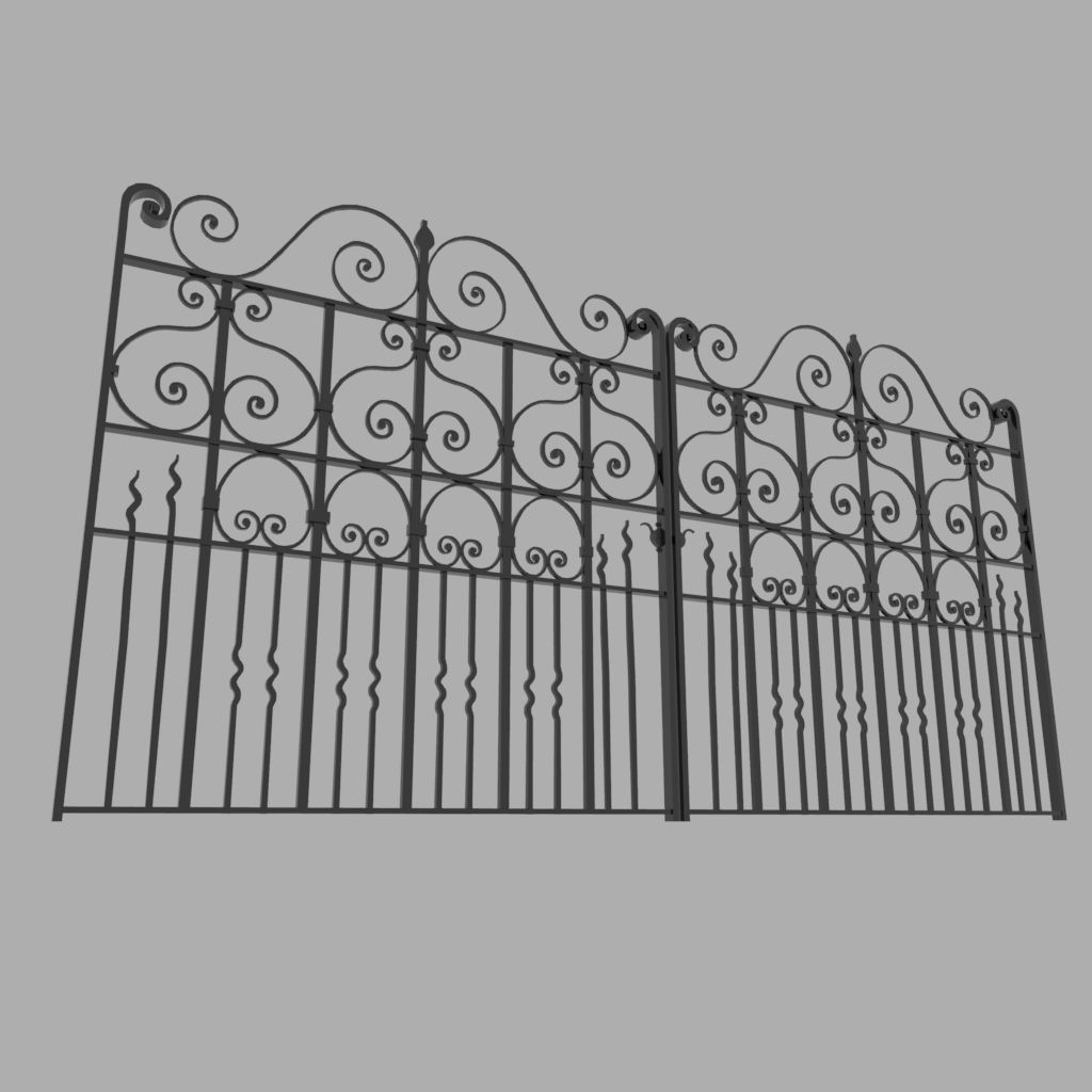 Metal Gate 3D model_3
