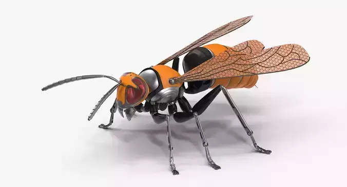 Mechanical wasp 3D model