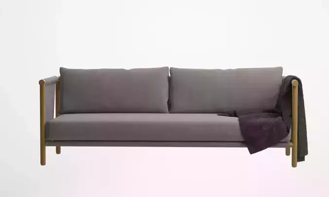 LAX Series Trestles Sofa 3D model
