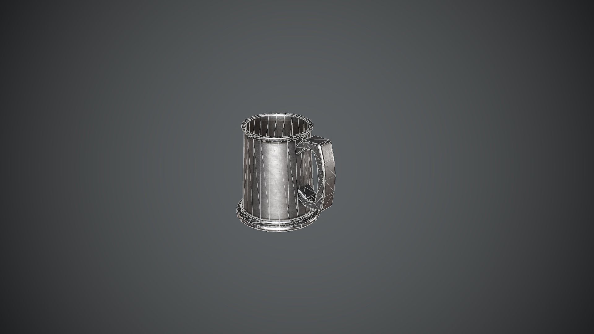 Cauldron Medieval Low-poly 3D model_24