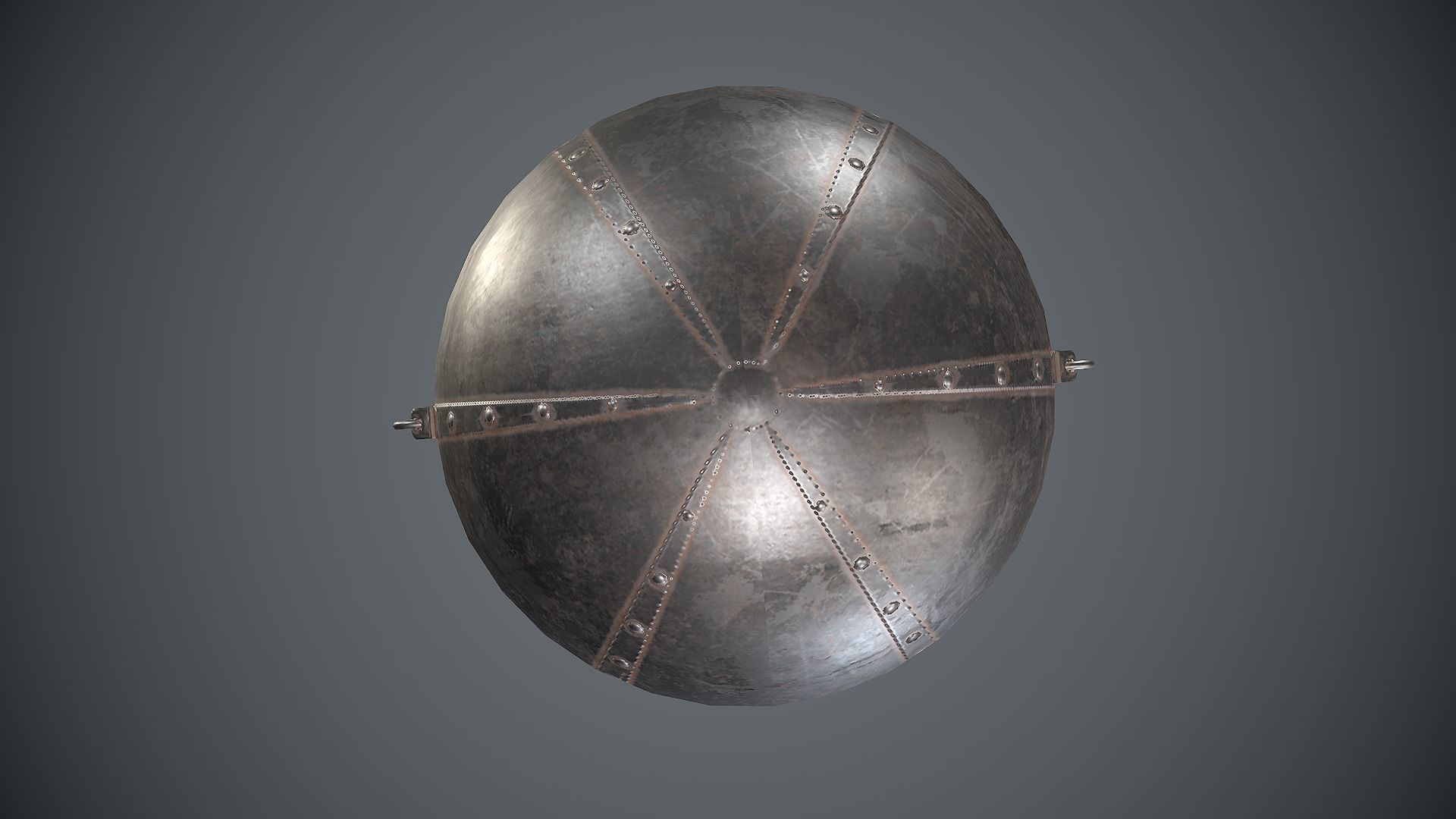 Cauldron Medieval Low-poly 3D model_23