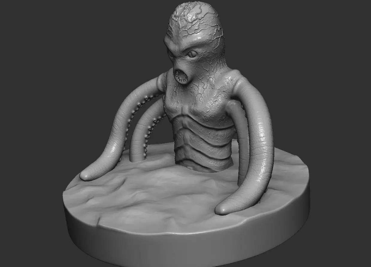Octaman - 3D Print Concept - RetroShock Free 3D print model