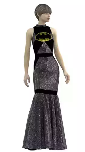 Bat-Woman Party Theme Dress