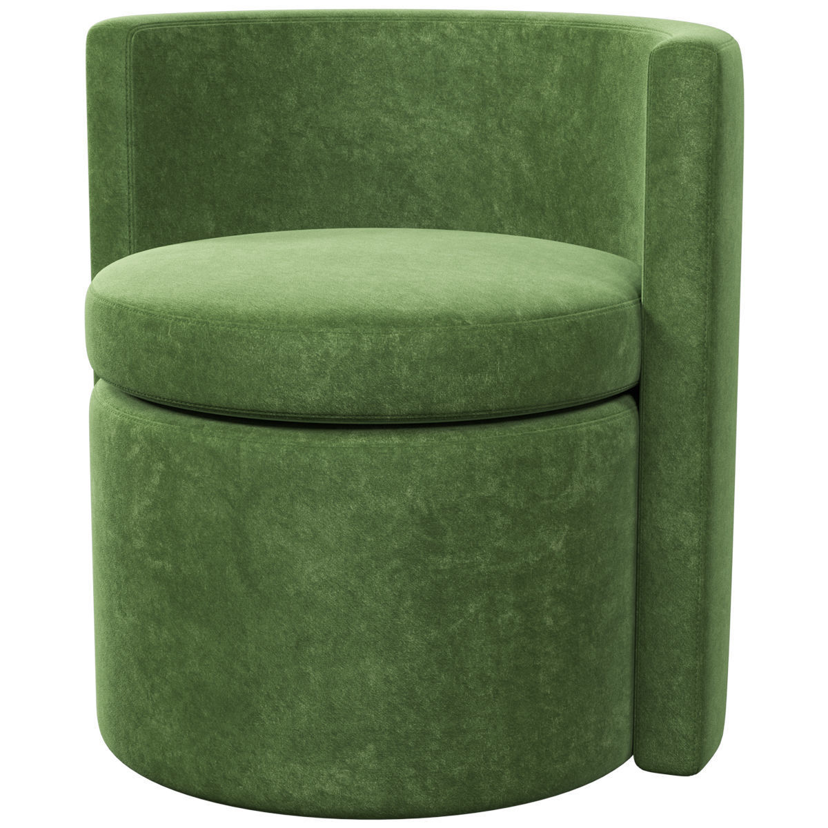 Chairs set 2 upholstered dining chair with wooden legs 3D model_28