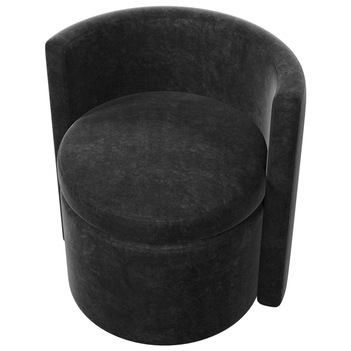 Chairs set 2 upholstered dining chair with wooden legs 3D model_25