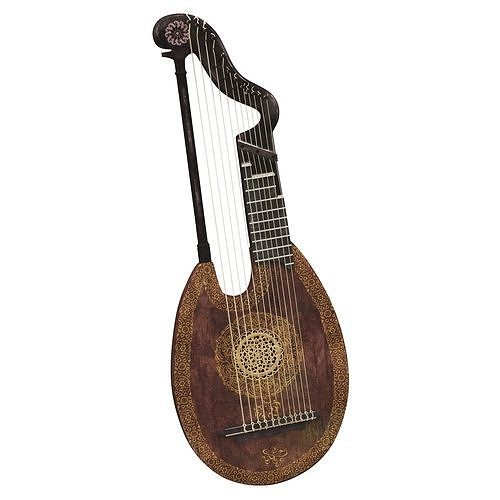 Medieval Lute 3D model