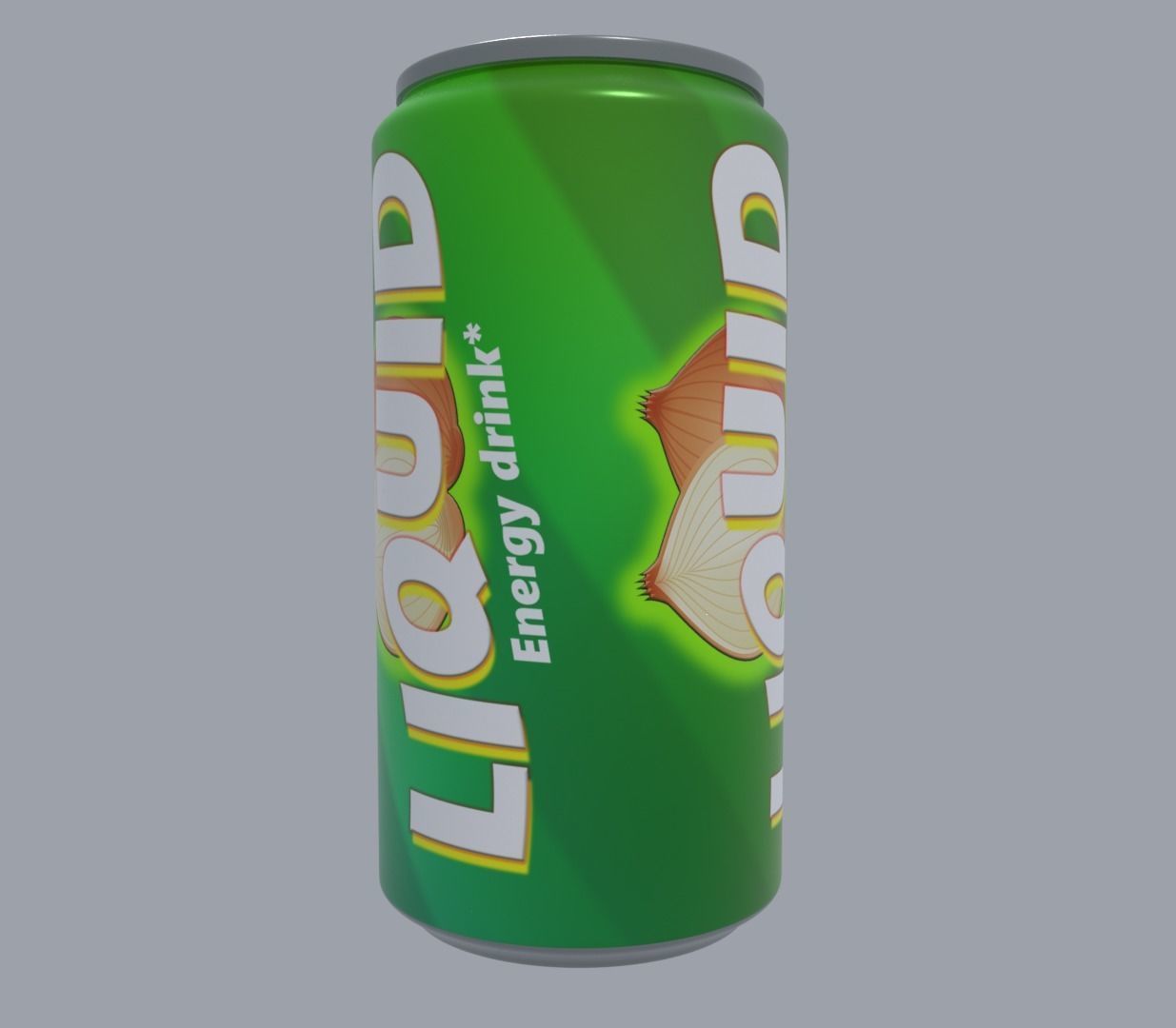 Low and high poly can Low-poly 3D model_2