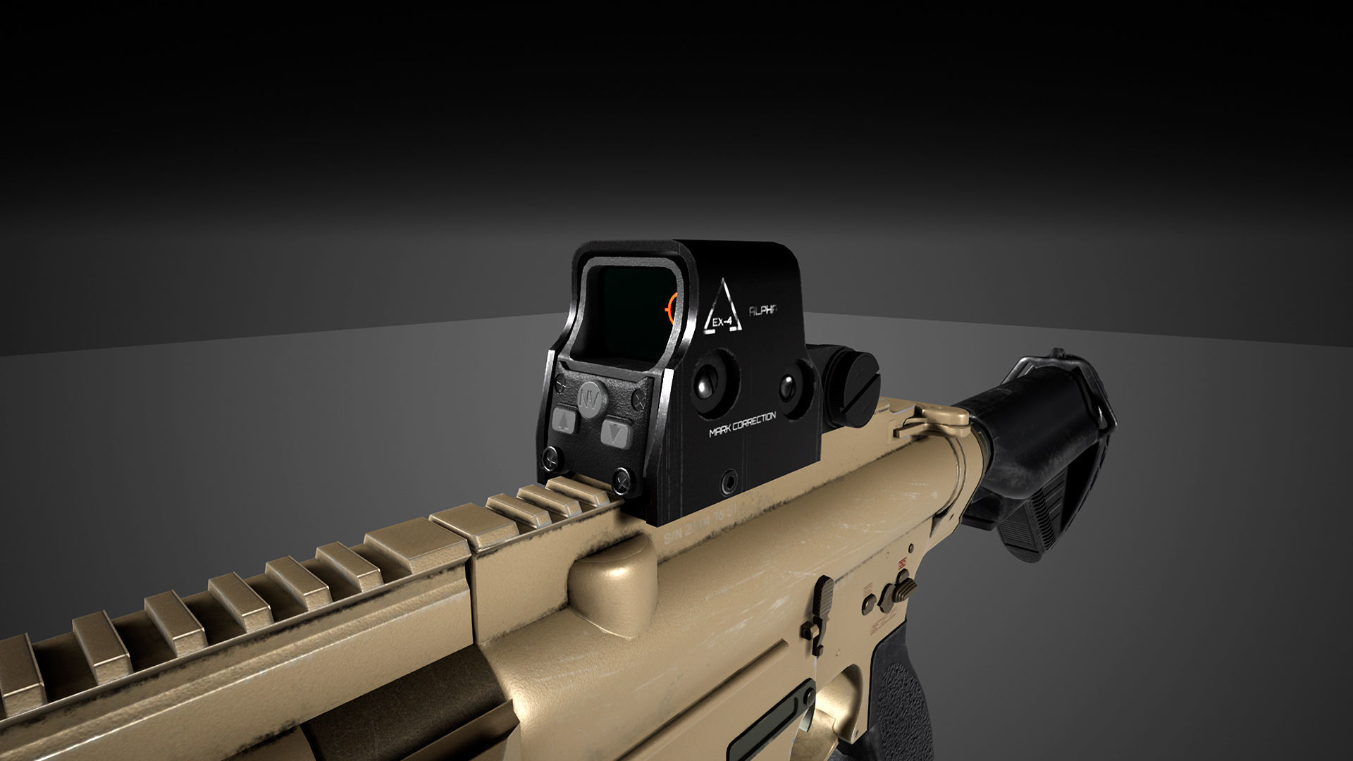HK417 FPS PACK Low-poly 3D model_14