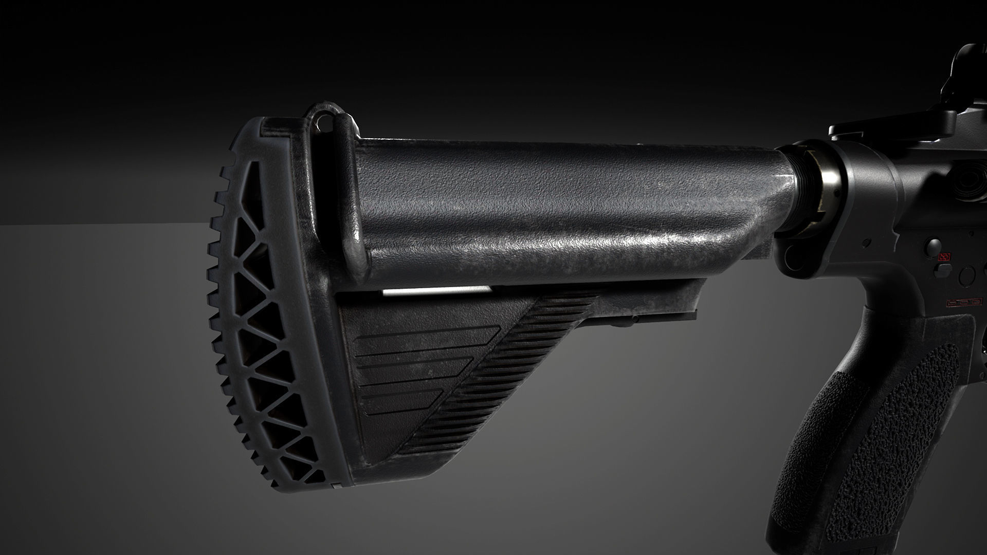 HK417 FPS PACK Low-poly 3D model_4