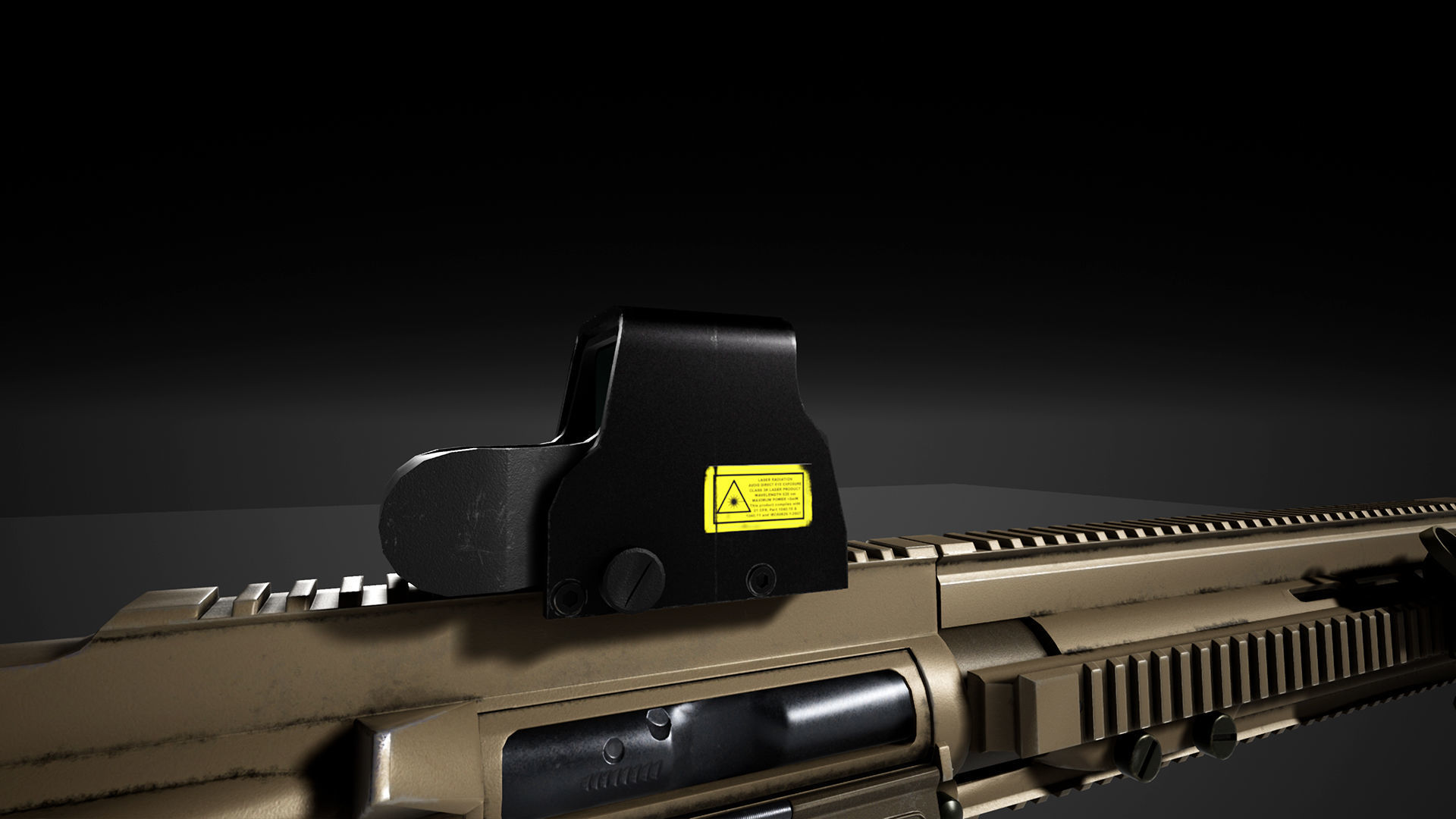 HK417 FPS PACK Low-poly 3D model_13