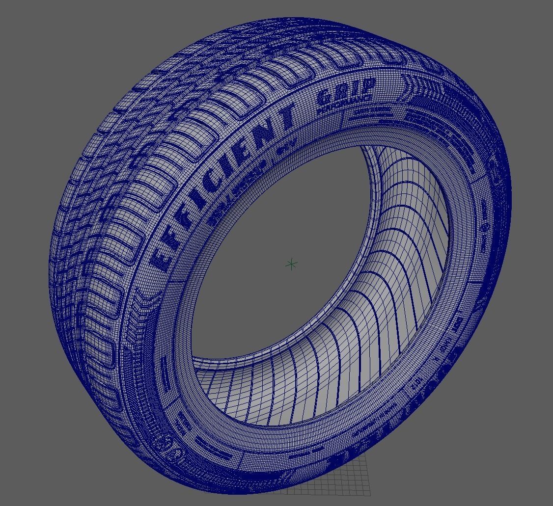 Tire R16 - Goodyear Efficient Grip Performance 3D model_6
