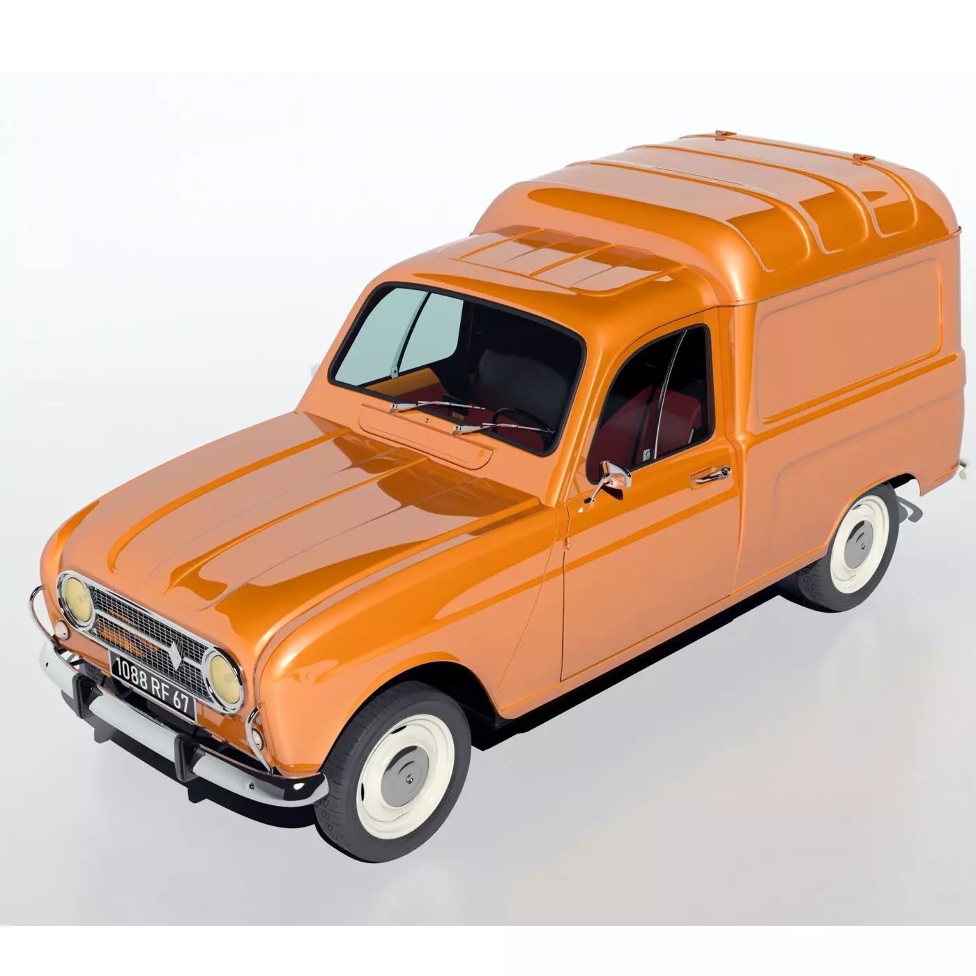 Renault R4 Fourgonette Van 3D model