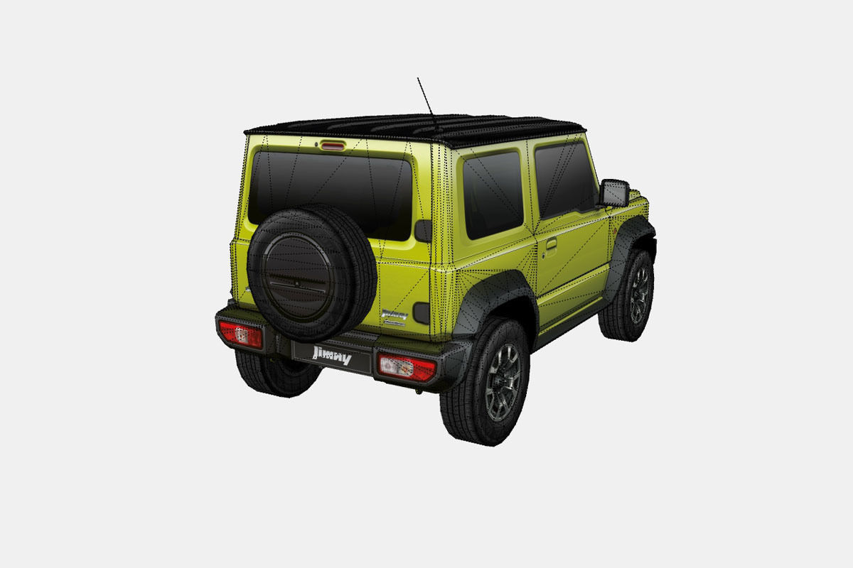Suzuki Jimny 2019 Low-poly 3D model_24