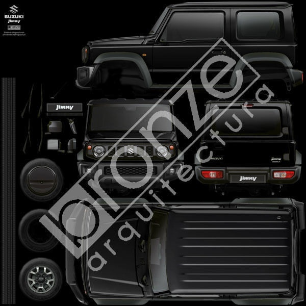 Suzuki Jimny 2019 Low-poly 3D model_36
