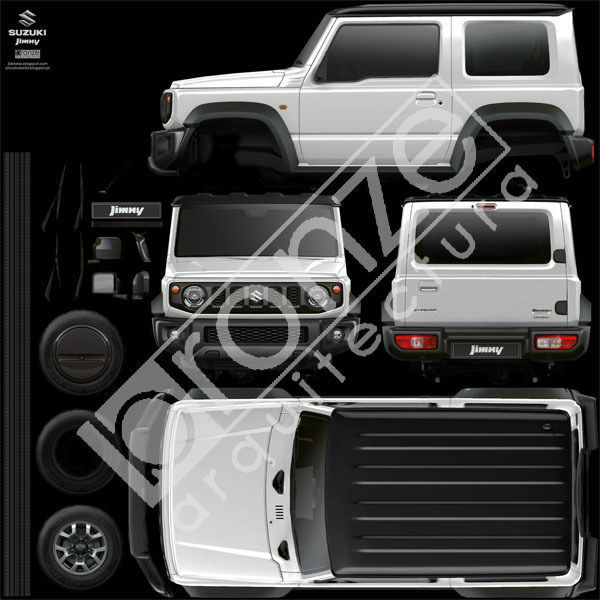 Suzuki Jimny 2019 Low-poly 3D model_30