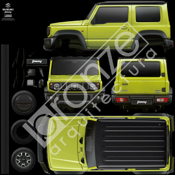 Suzuki Jimny 2019 Low-poly 3D model_29
