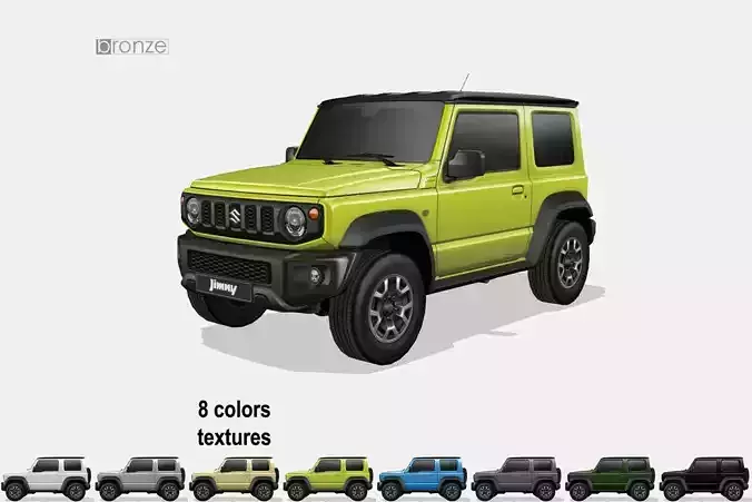 Suzuki Jimny 2019 Low-poly 3D model