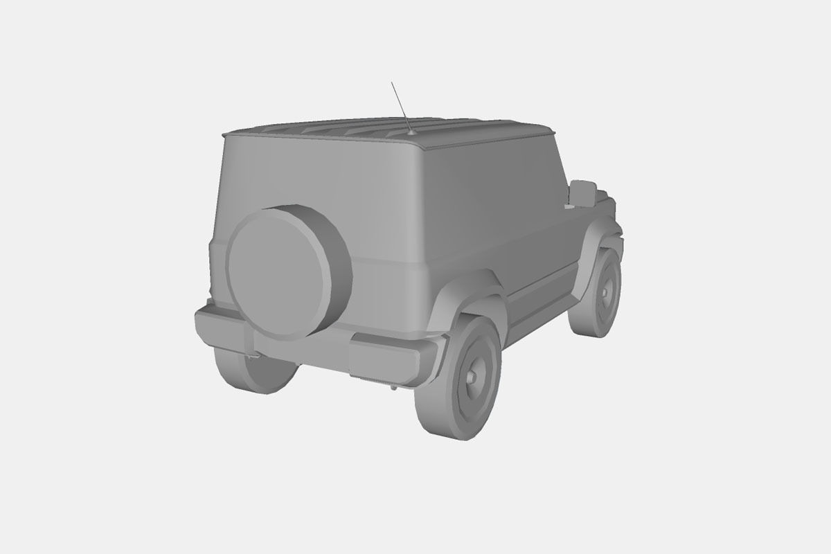 Suzuki Jimny 2019 Low-poly 3D model_28
