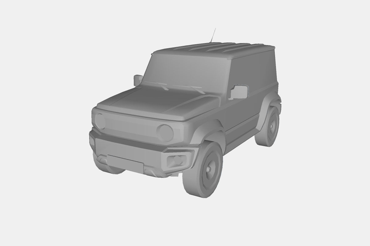 Suzuki Jimny 2019 Low-poly 3D model_27