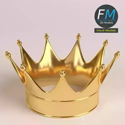 Gold crown 1 3D model