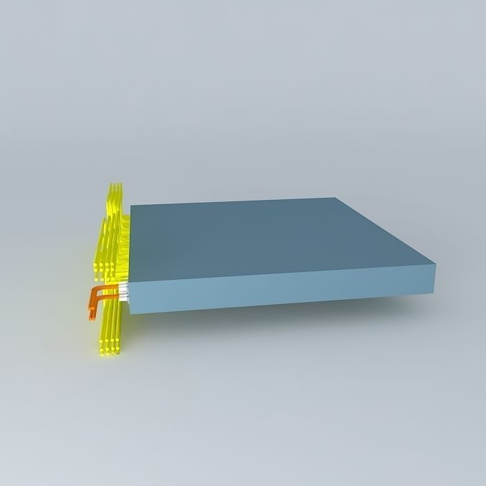 Catalyst 4948 10GE with cables 3D model_2