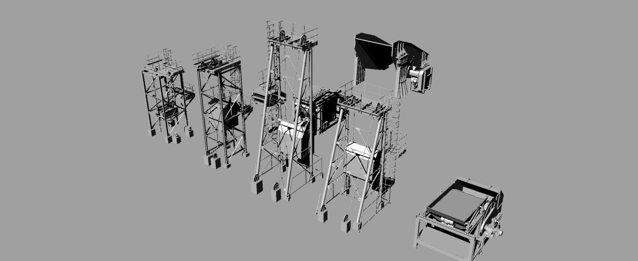 Mining rig equipments 3D model_3