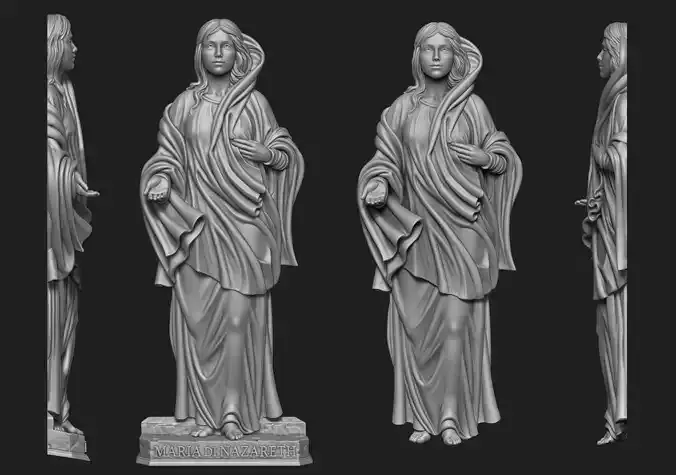 Maria Di Nazareth Relief  3D print model