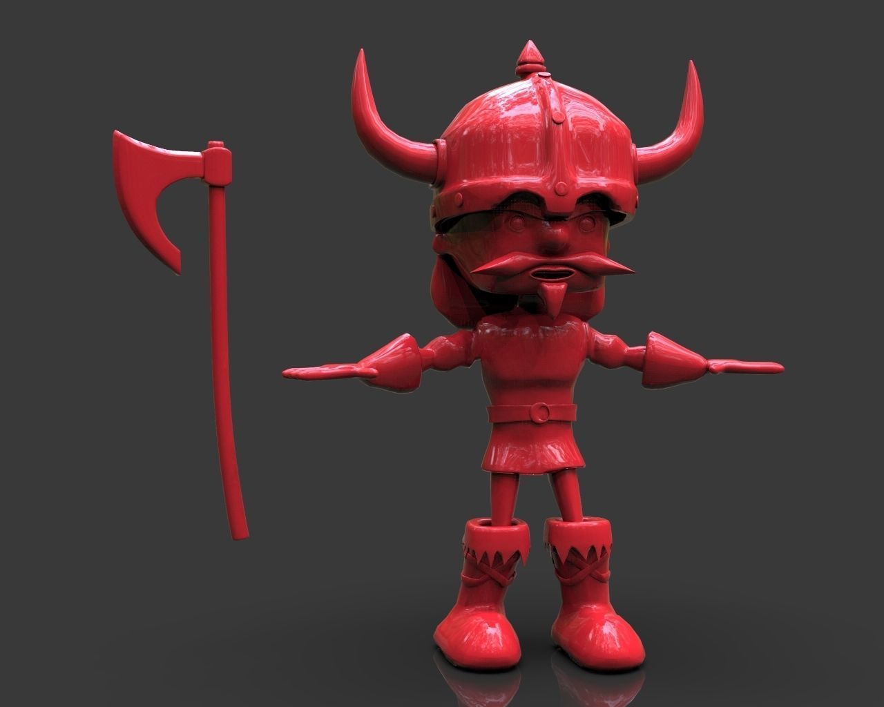 Floky The Viking Low-poly 3D model_9