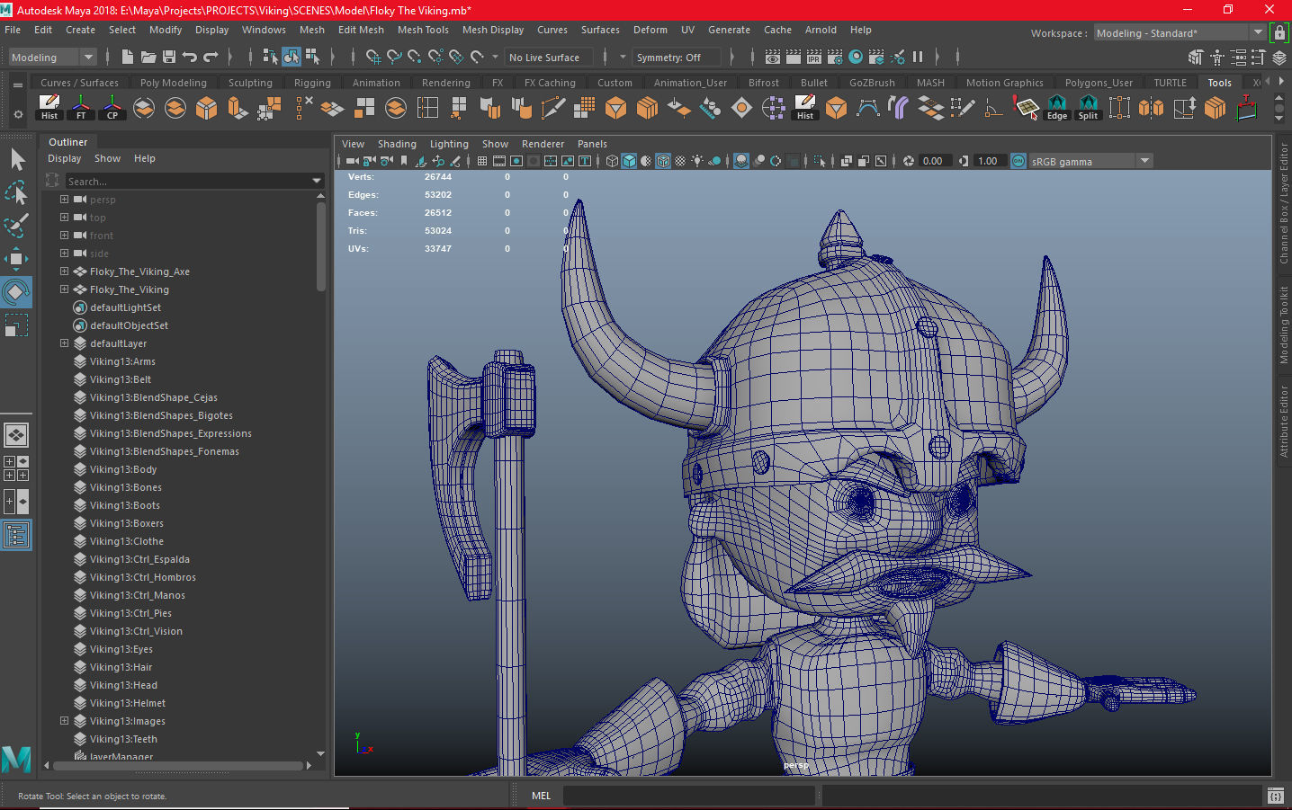 Floky The Viking Low-poly 3D model_20
