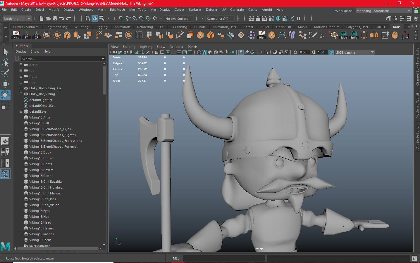 Floky The Viking Low-poly 3D model_19